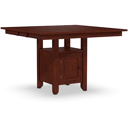 Gathering Height Table with Pedestal Storage