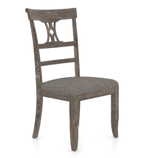 Farmhouse Side Chair with Distressed Wood Finish