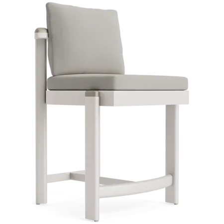 Cushioned Fixed Counter Stool
