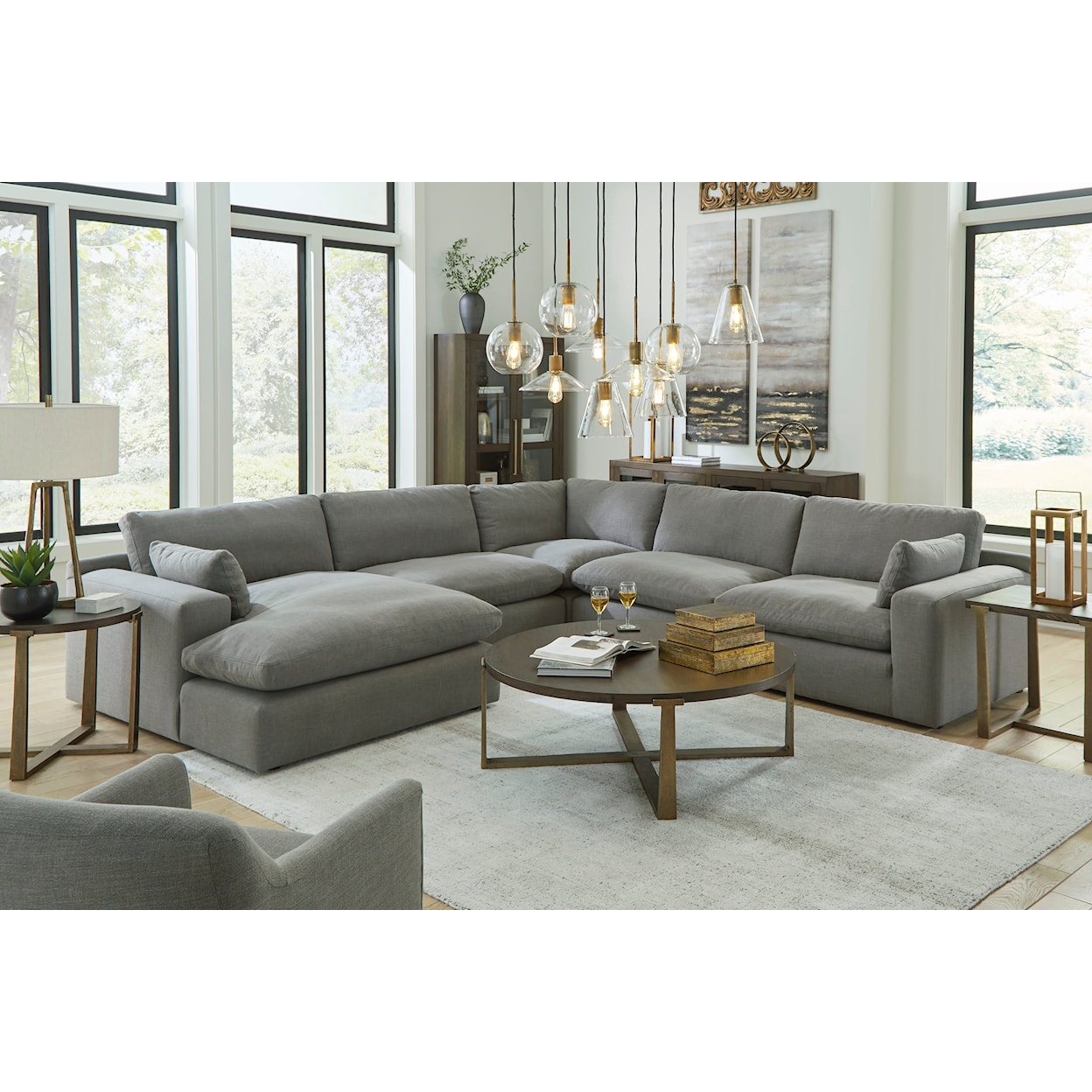 Ashley Elyza 5-Piece Modular Sectional with Chaise