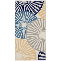 2' x 4' White Rectangle Rug