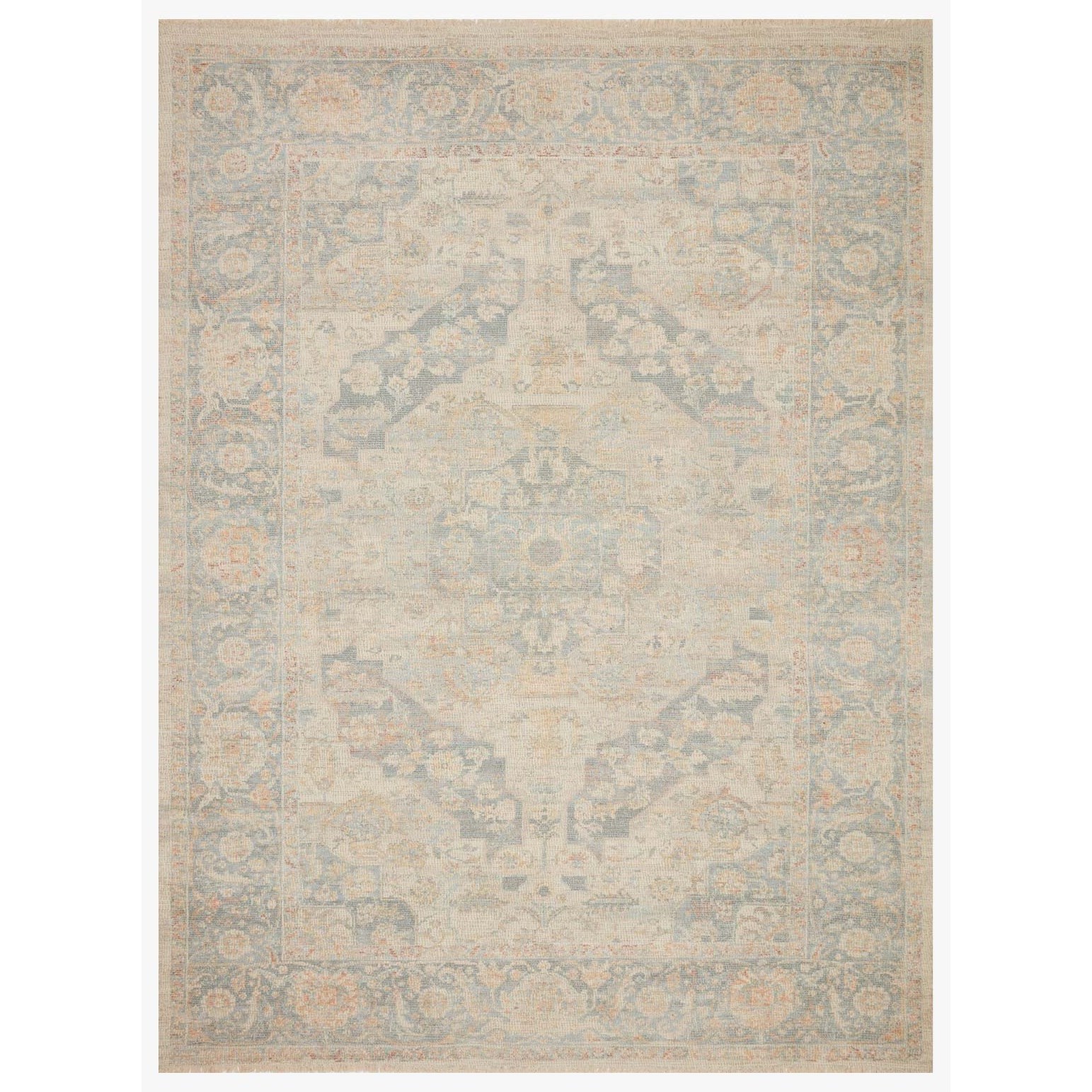 Loloi Rugs Priya 8'6" x 12' Bone / Bluestone Rug