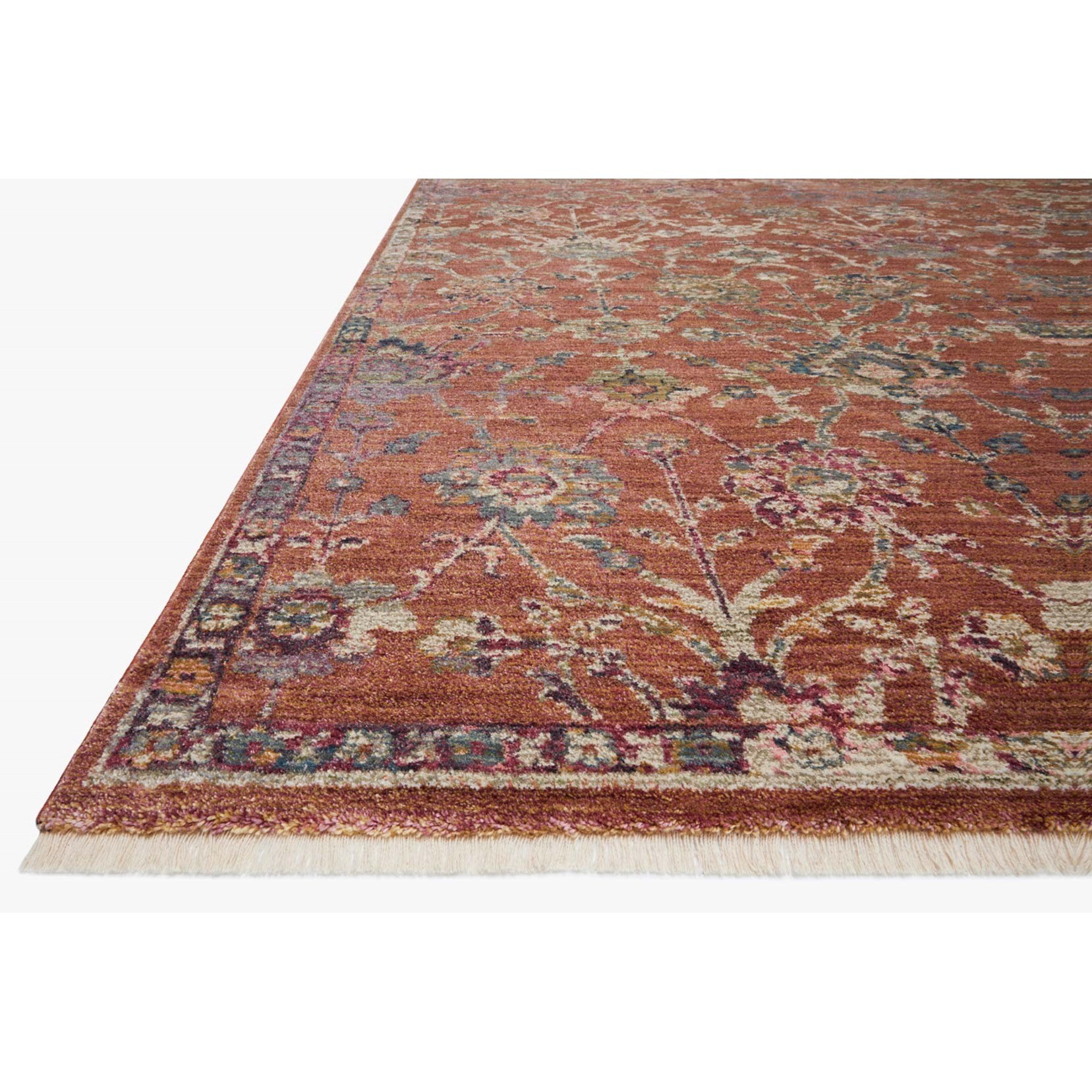 Loloi Rugs Giada 2'7" x 4' Terracotta / Multi Rug