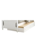 Twin trundle with casters can also be used for under bed storage