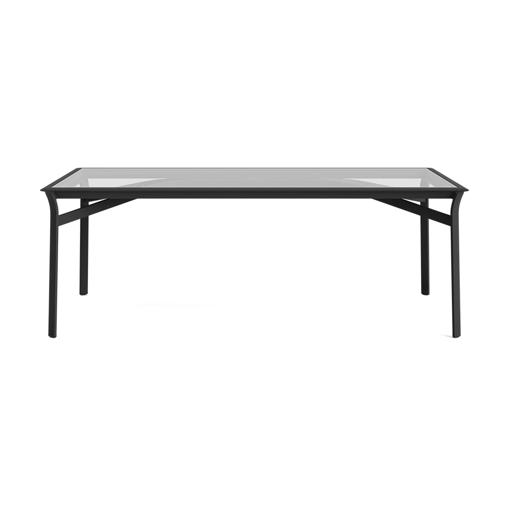 79" Rect. Glass-Top Dining Table