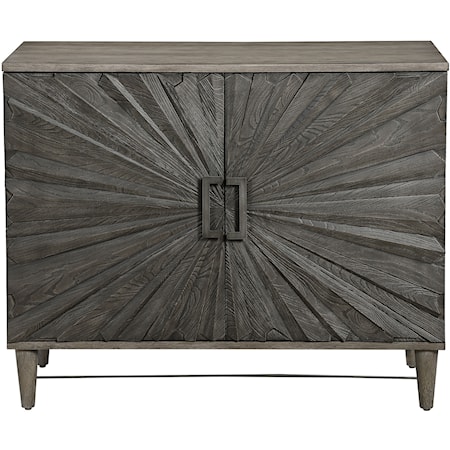 Shield Gray Oak 2 Door Cabinet