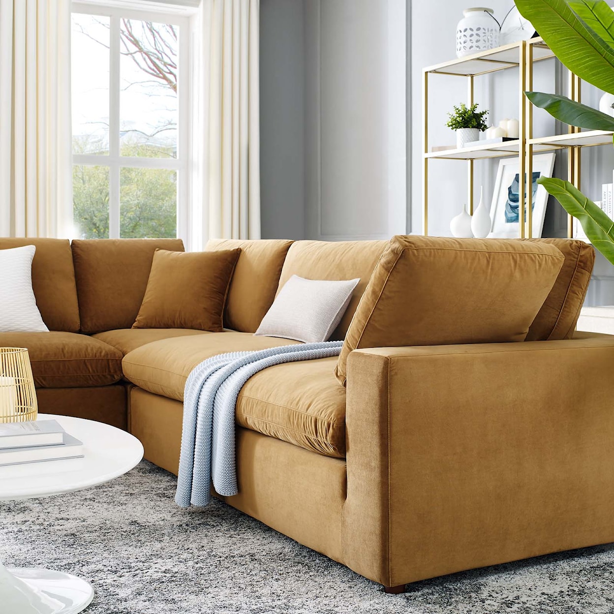 Modway Commix 5-Piece Sectional Sofa