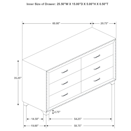 6-drawer Dresser