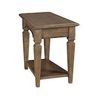 Traditional Wedge Chairside Table