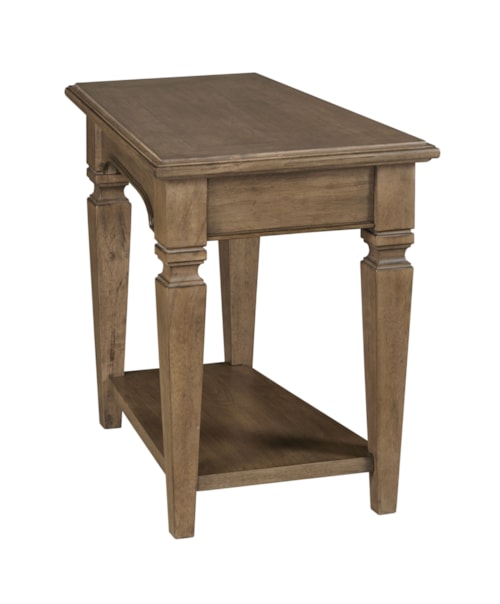 Traditional Wedge Chairside Table