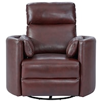 Contemporary Power Swivel Glider Recliner with USB Charger