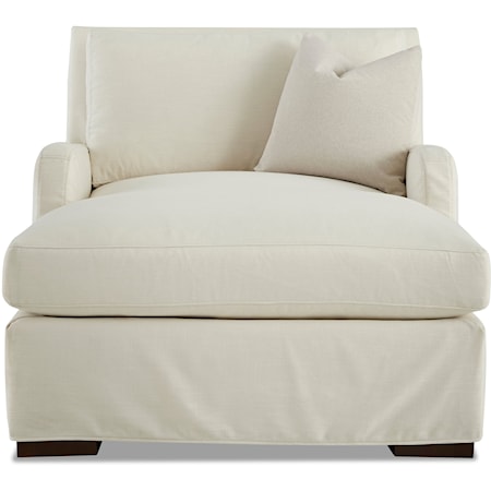 Chaise Lounge with Slipcover