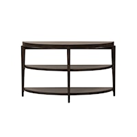 Contemporary Open Shelf Sofa Table