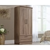 Sauder HomePlus Two-Door Wardrobe Cabinet