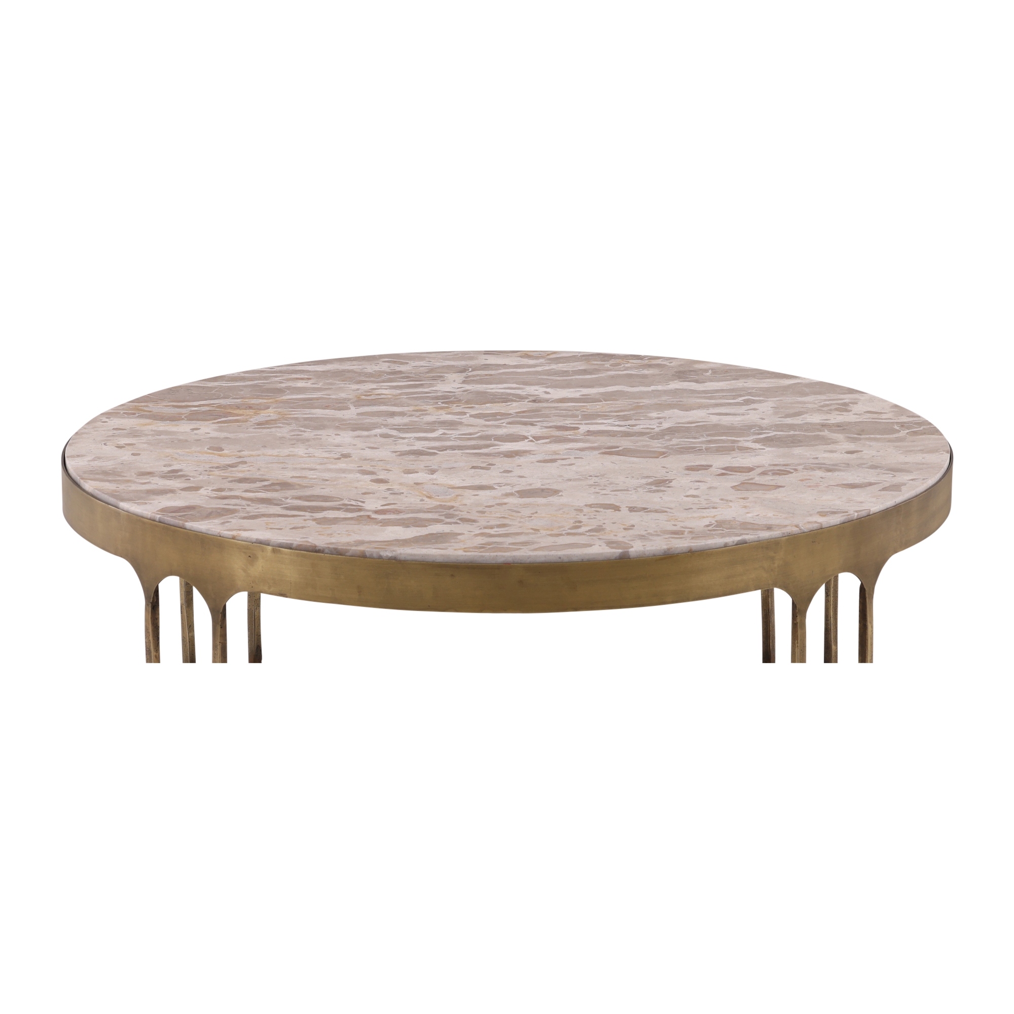 Furniture Classics Furniture Classics Oval Coffee Table with Marble Top