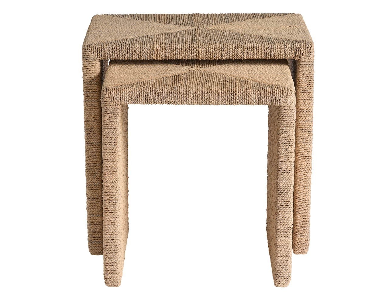 2-Piece Woven Nesting Tables