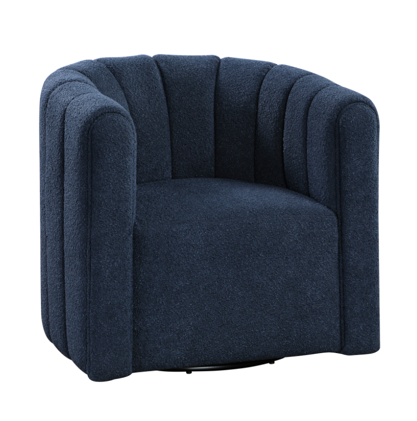 Homelegance Hasley Swivel Chair with Ottoman