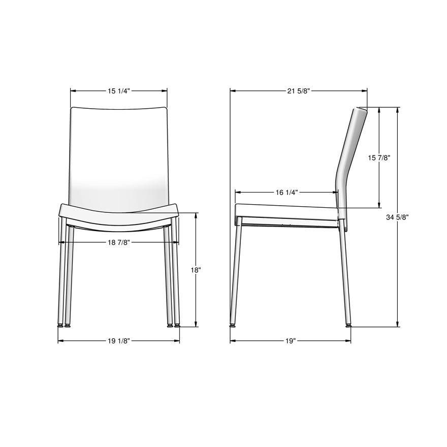 Amisco Osten Upholstered Dining Side Chair