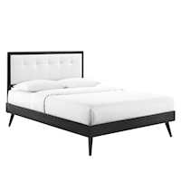 Twin Platform Bed With Splayed Legs