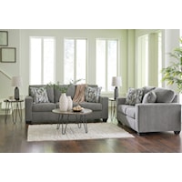 Contemporary Sofa and Loveseat