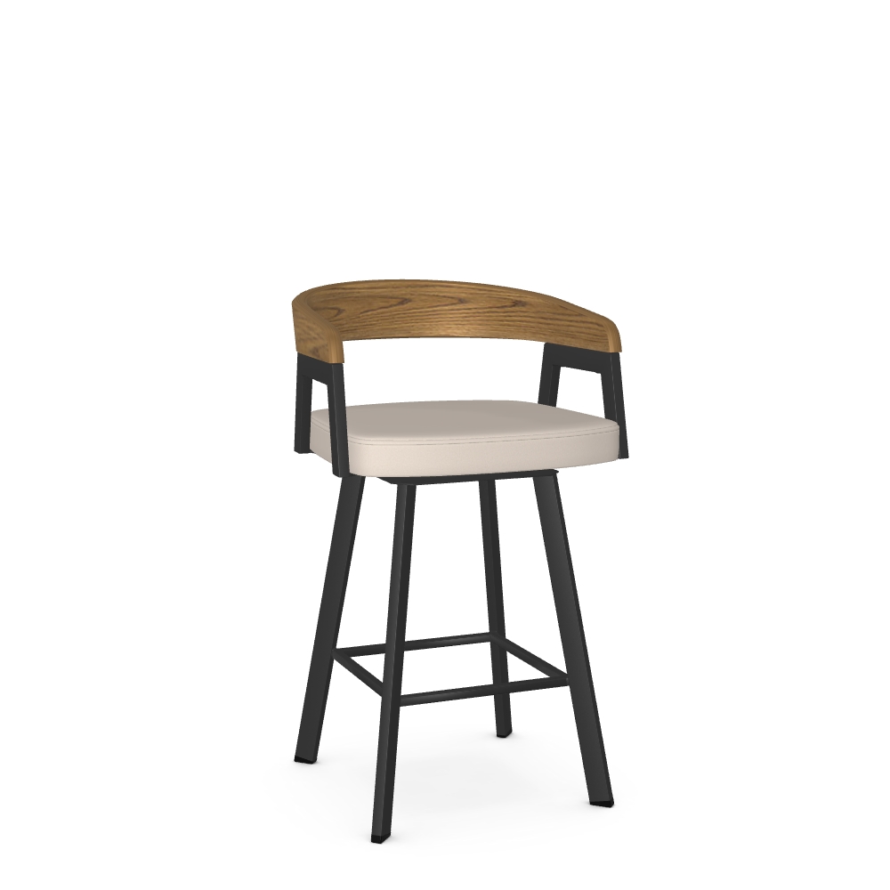 Counter Height Upholstered Swivel Stool