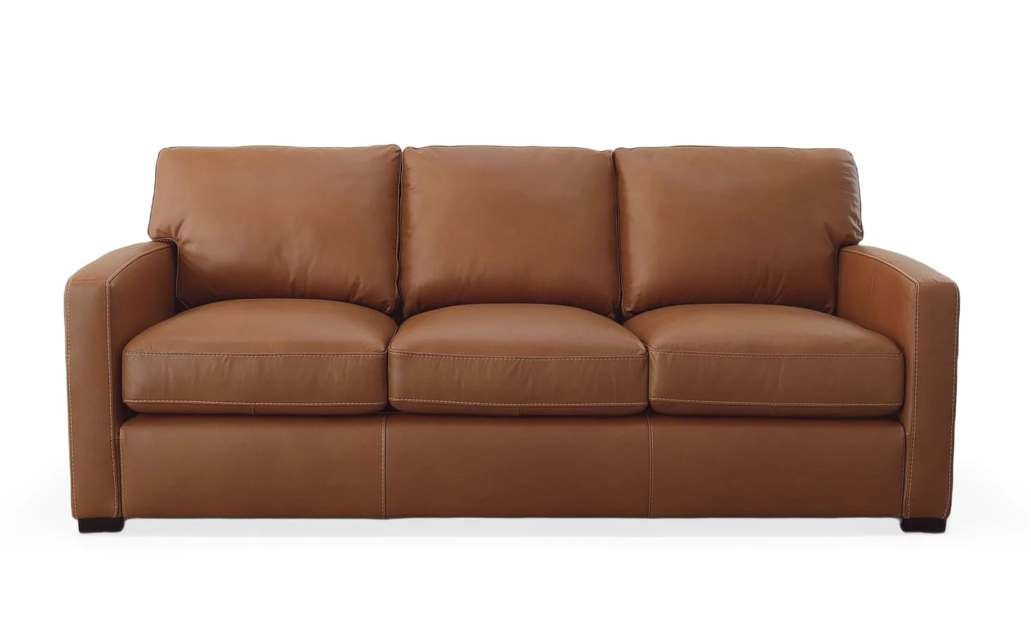 Bassett Wilson 000028765383 Leather Sofa | Crowley Furniture & Mattress ...