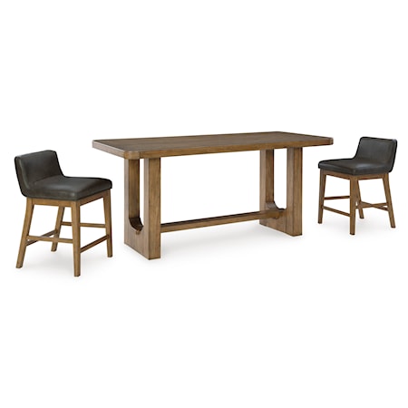 3-Piece Counter Height Dining Set