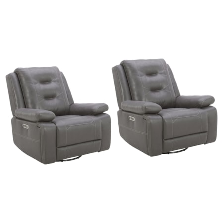 Power Swivel Glider Recliner (Set of 2)