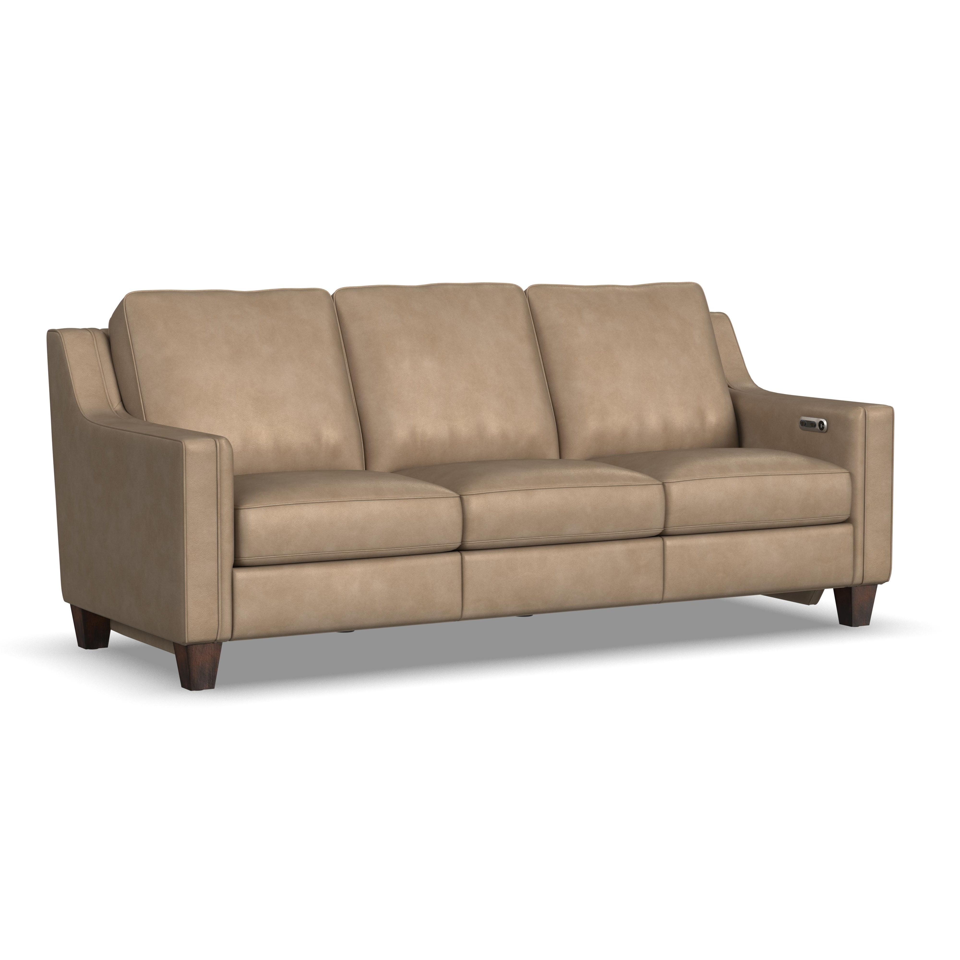 Leather Power Inclining Sofa
