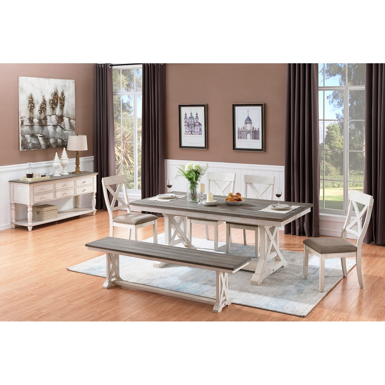 Carolina Accent Bar Harbor II Dining Table