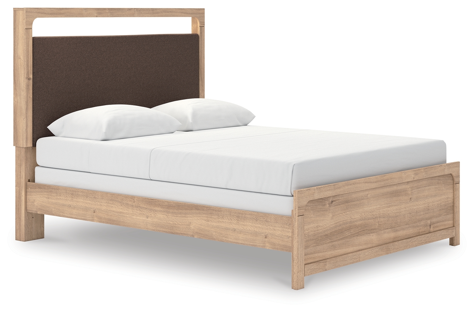 Queen Upholstered Panel Bed
