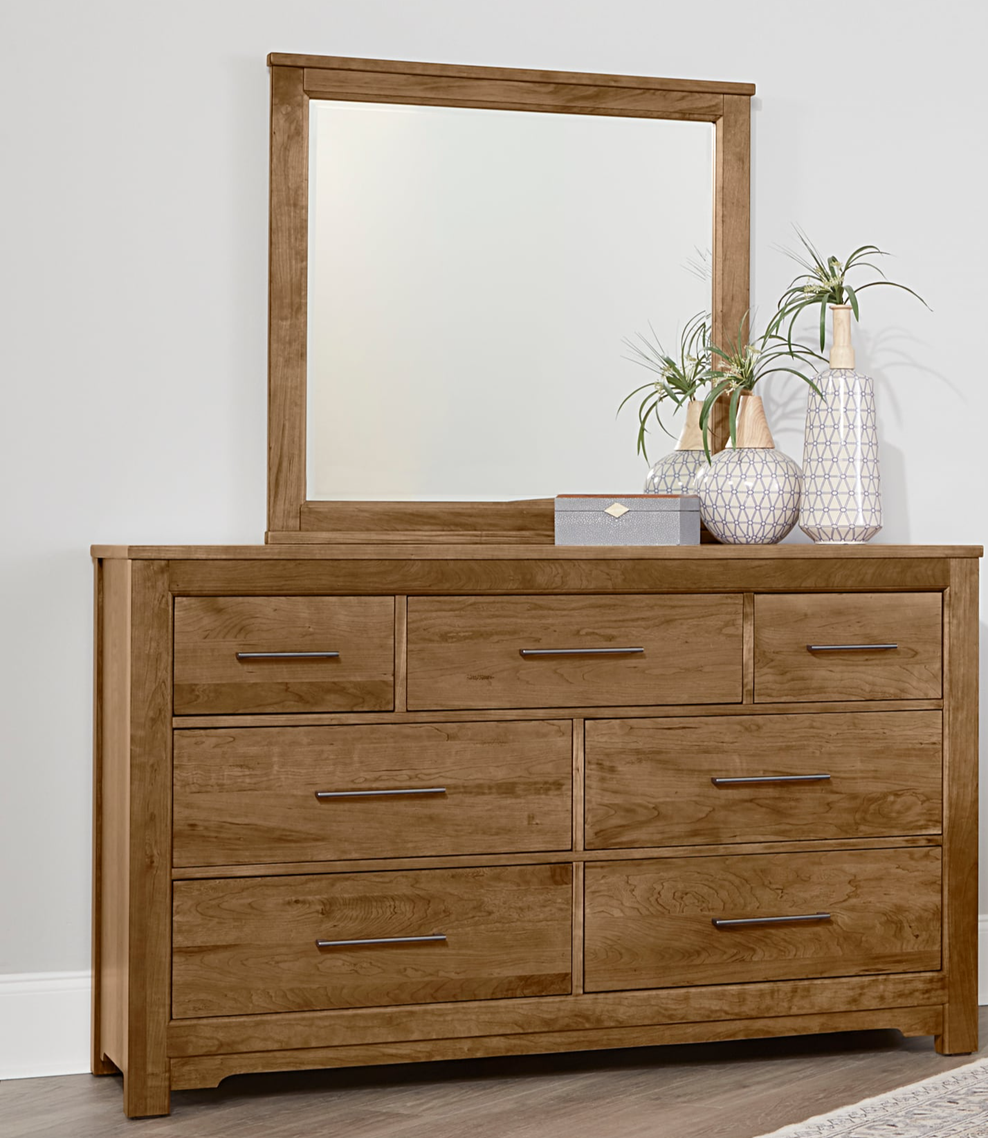 Artisan & Post Crafted Cherry Upholstered California King Bedroom Set