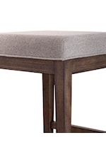 Libby Arrowcreek Rustic Contemporary Console Stool with Upholstered Seat