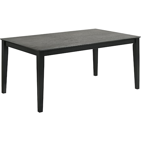 Transitional Rubberwood Solid Dining Table