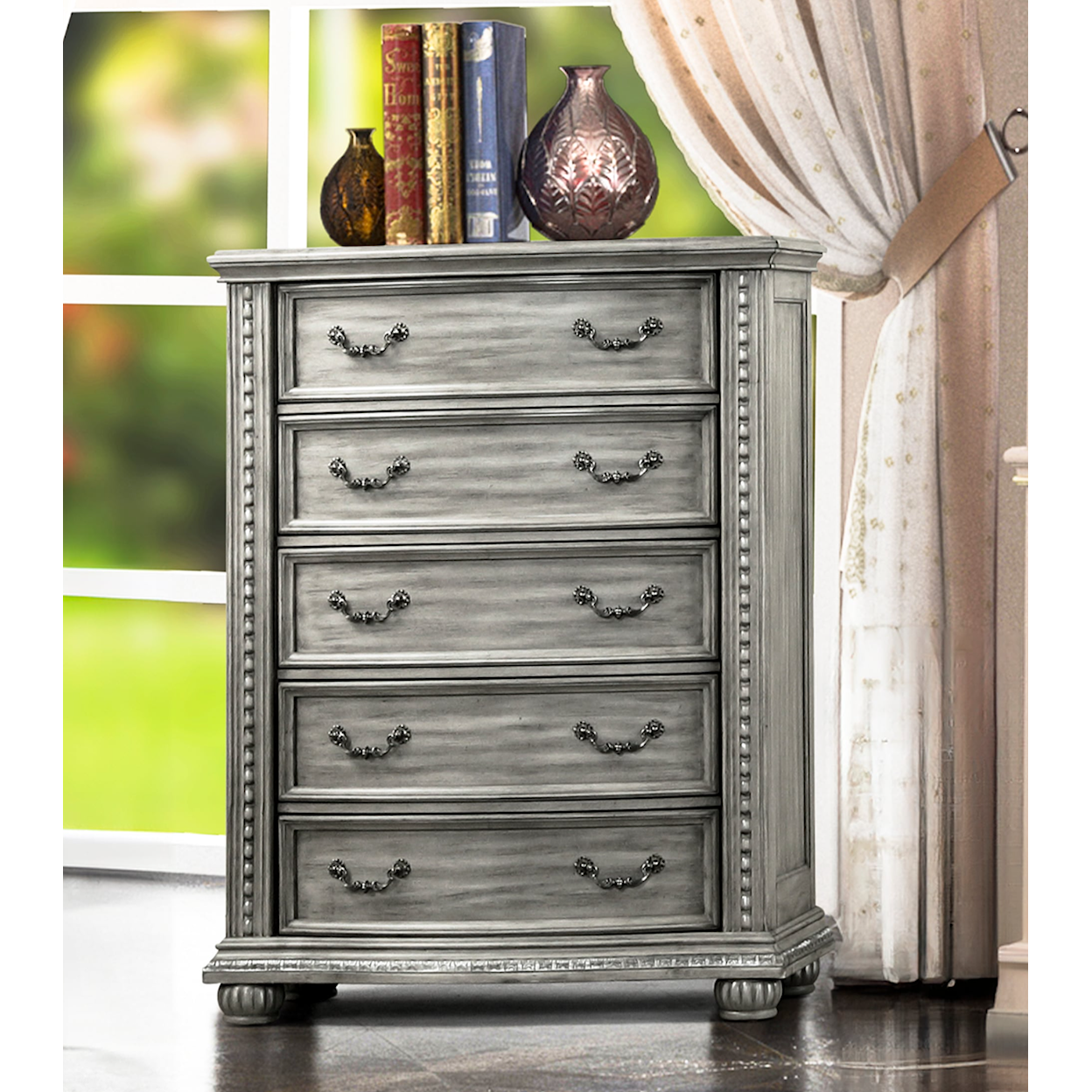 New Classic Furniture Contessa 5-Drawer Bedroom Chest