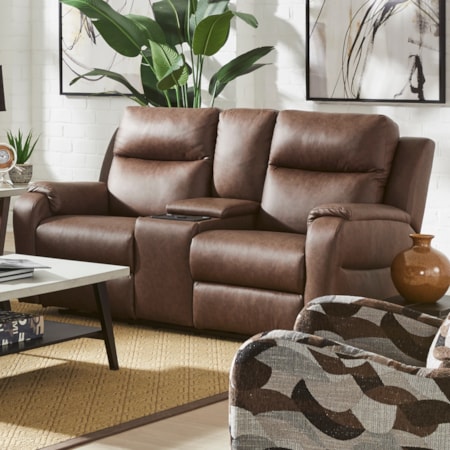 Power Headrest Console Loveseat