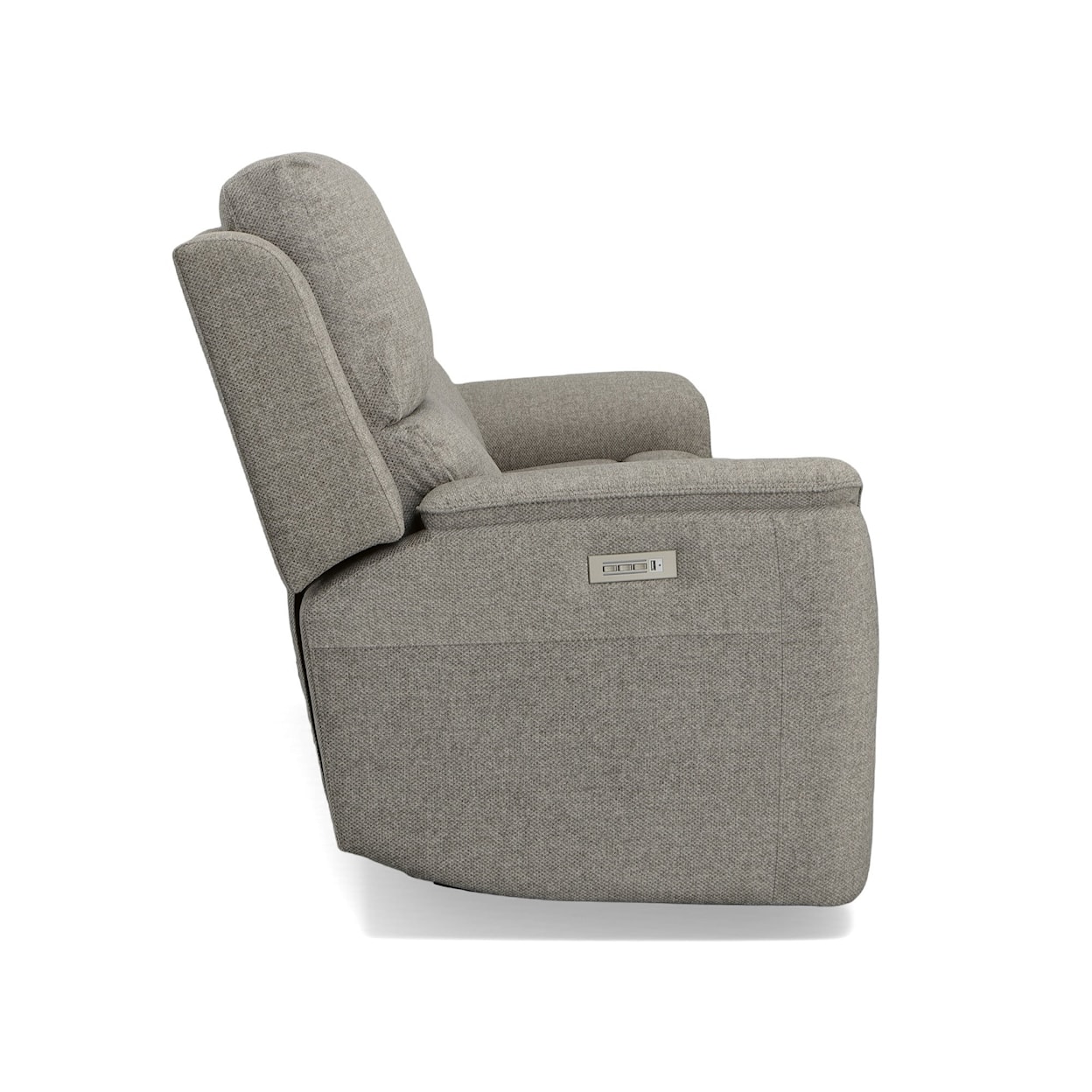 Flexsteel Aarons Power Headrest & Lumbar Reclining Sofa