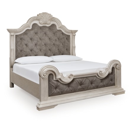 Queen Upholstered Panel Bed