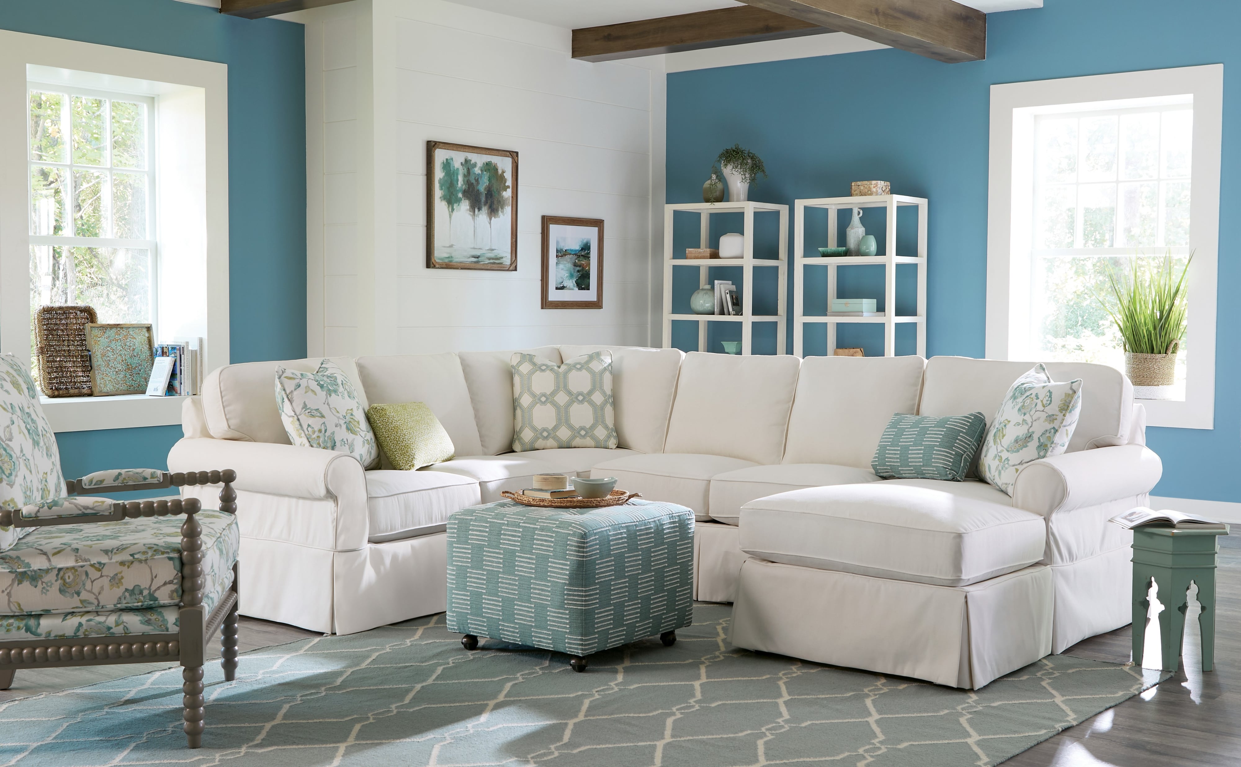 Craftmaster 9174SS 5-Seat Sectional Sofa