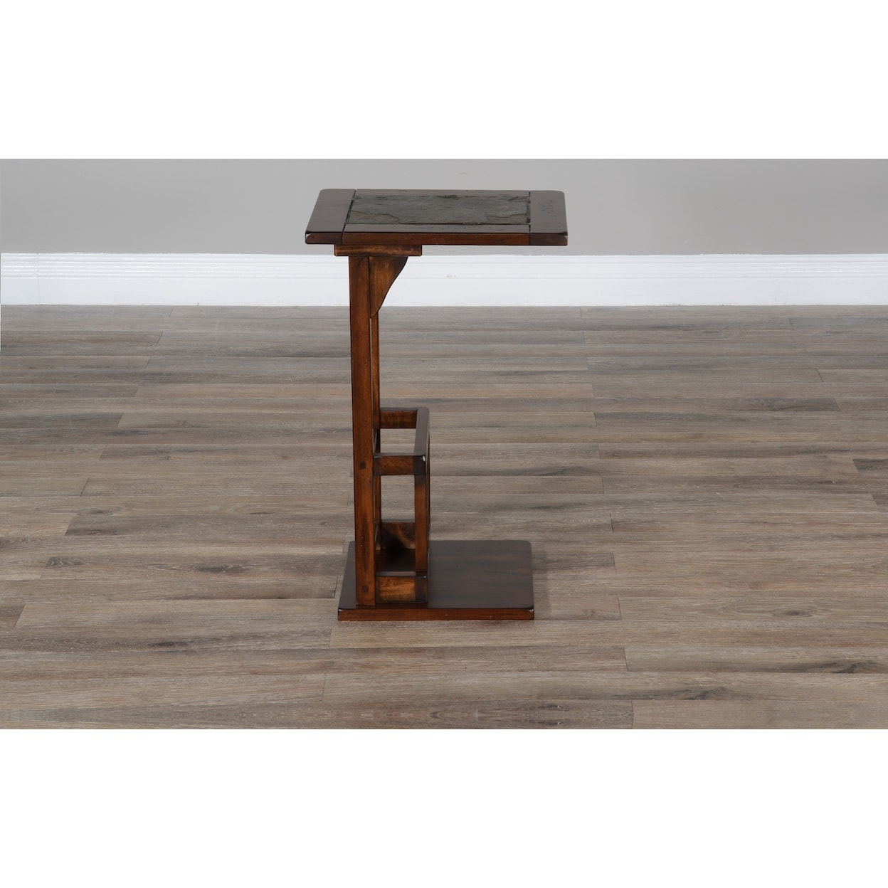 Sunny Designs Columbia AUGUSTA BROWN CHAIRSIDE TABLE | WITH STORAGE