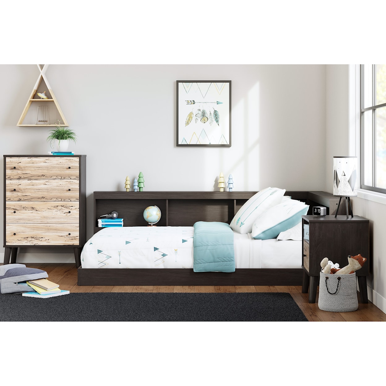 Benchcraft Piperton Full Bookcase Storage Bed