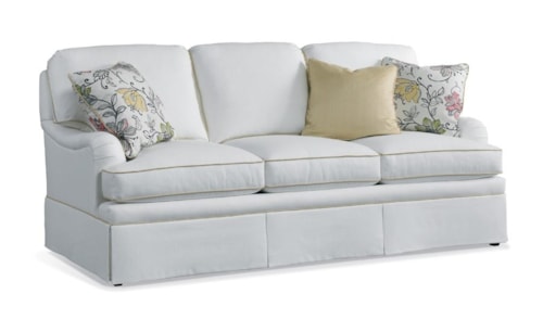 Traditional Sleeper Sofa with Skirted Base