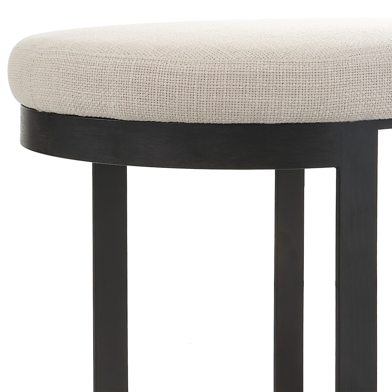 Uttermost Infinity Infinity Black Accent Stool