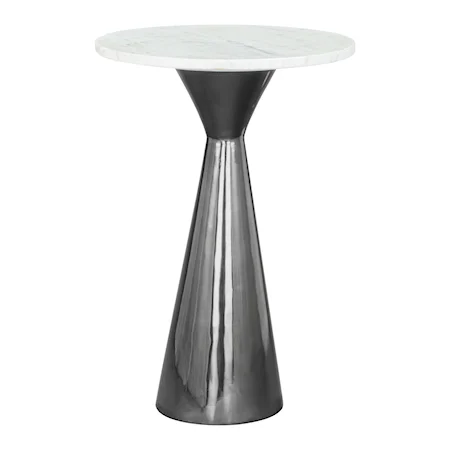 Tim Side Table White & Black