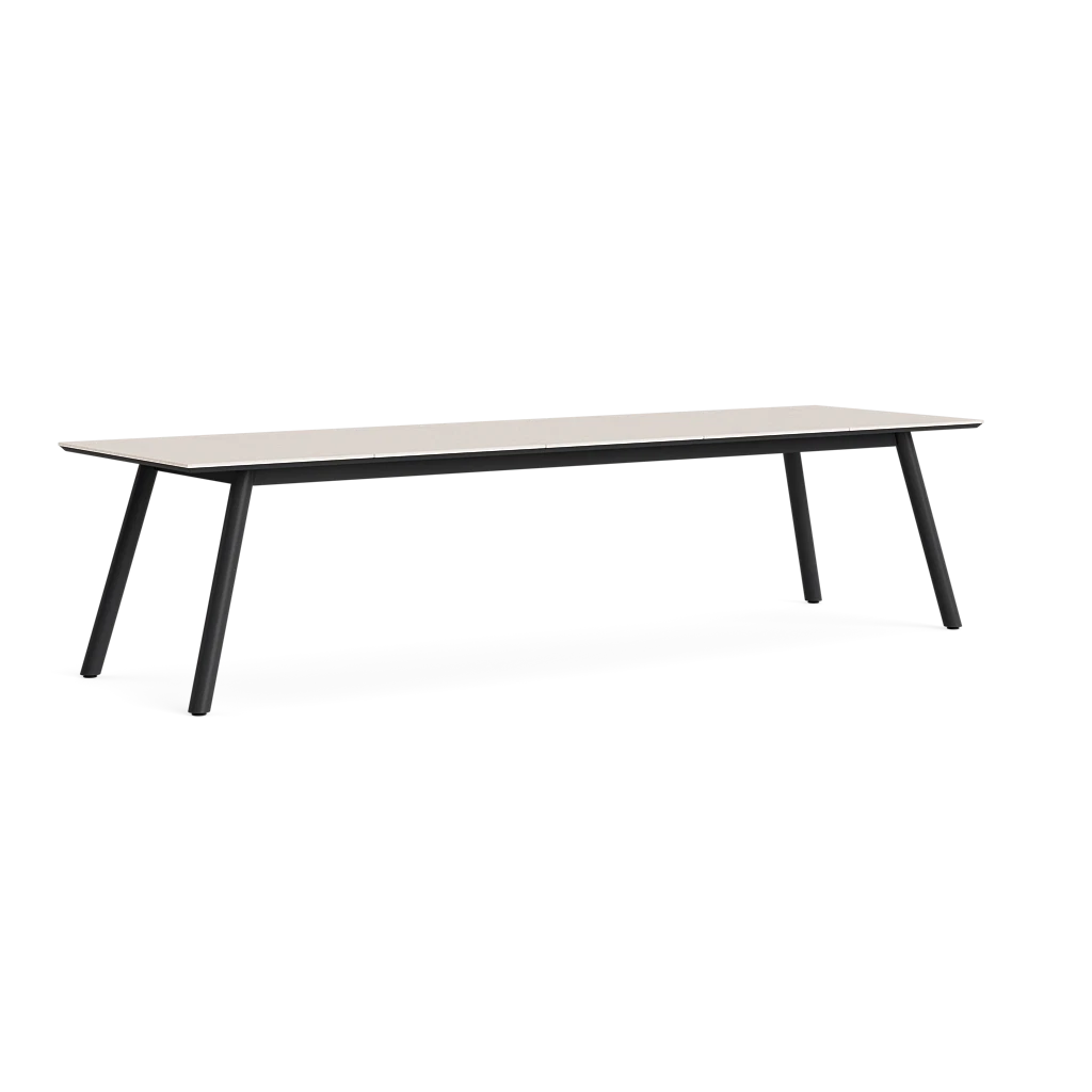 120" Aluminum Dining Table w/Dekton Top