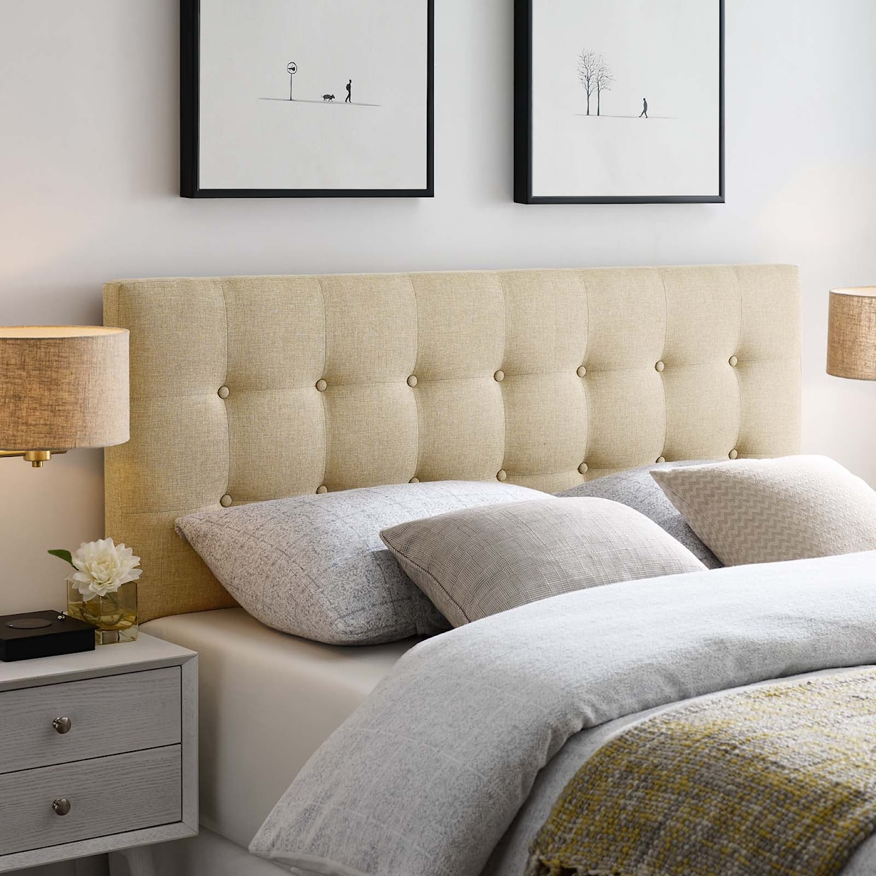 Modway Emily Queen Upholstered Headboard