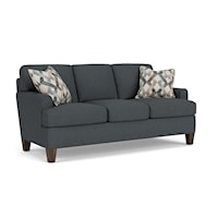 Contemporary Sofa with Mailbox Arms