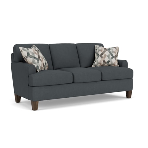 Contemporary Sofa with Mailbox Arms