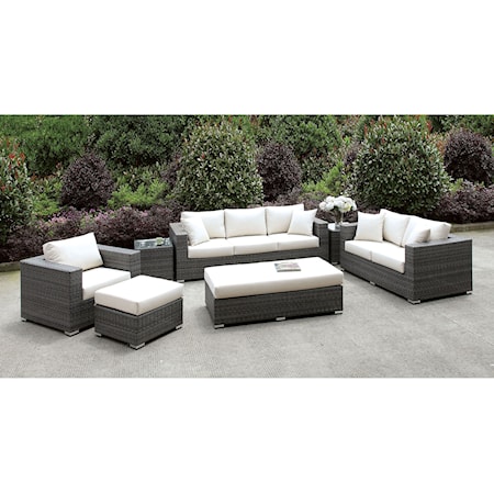 3 Pc Set + 2 End Tables + Ottoman + Bench