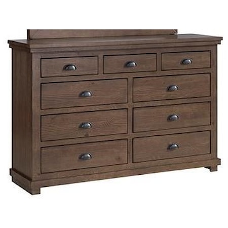 Contemporary 9-Drawer Dresser